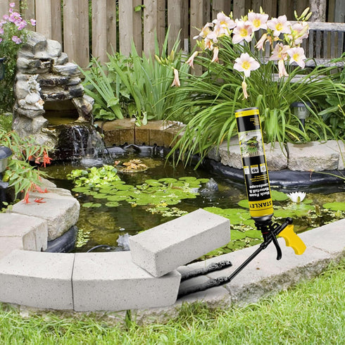 STANLEY Black Spray Foam Sealant - 1 Pack, 24 Oz, UV Resistant Waterfall Foam for Landscaping, Gun Use NOT Included