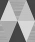 Y1337 Peel and Stick Wallpaper 17.7" x 9.8ft, Gray Geometric Triangle Self Adhesive Contact Paper for Home Decor