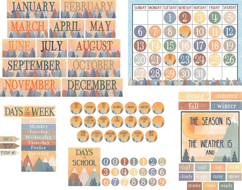 Teacher Created Resources Moving Mountains Calendar Bulletin Board