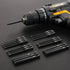 20 Piece Hex Head Allen Wrench Drill Bit Set, 1/4 Inch Hex Shank Metric and SAE S2 Steel with Magnetic Tips