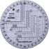 Round Military Coordinate Scale and Protractor - Precision Measuring Tool