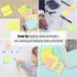 Mr. Pen Lined Sticky Notes 3x3, 6 Pads, 45 Sheets/Pad, Pastel Colors, Sticky Note Pads