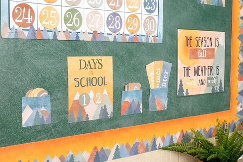 Teacher Created Resources Moving Mountains Calendar Bulletin Board for Classroom Use
