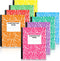 feela Composition Notebook, 8 Pack, 8 Pastel Colors, Wide Ruled Composition Books, Marble Cover Notepad, 9.75 x 7.5 in