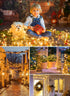66FT 200 8 LED Christmas Tree Lights, Twinkle Fairy Lights String with Flashing Modes String Lights for Indoor Bedroom