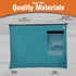BankSupplies Canvas Interoffice Mailer, 14 oz. | 14W x 11H | Teal | Large Zipper Bag with Grommet