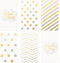 Discagenda Plastic Dividers for Planners, 6 Sections, Gold and Silver Follow Your Heart Patterns (Ringbound, Personal)