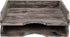 MyGift Set of 2 Torched Wood Stacking Desk Paper Tray, Stackable Document File Folder and Mail Holder Organizer