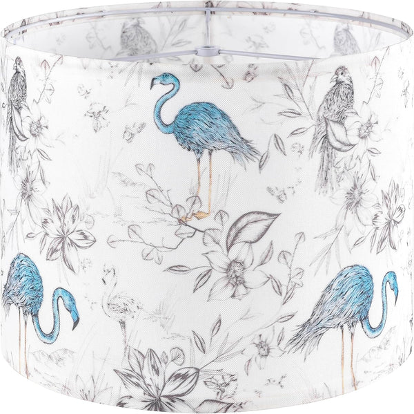 Printing Flamingo Drum Lamp Shade Medium Table Lampshade, 13" Top x 13"