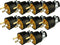 Black Duck Brand Male Extension Cord Replacement Electrical Plugs End, 10 Male Electrical Plugs