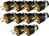 Black Duck Brand Male Extension Cord Replacement Electrical Plugs End, 10 Male Electrical Plugs