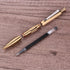 SMOOTHERPRO Solid Brass Wide Grip Click Push Retractable Gel Pen, Compatible with Pilot G2 Refill