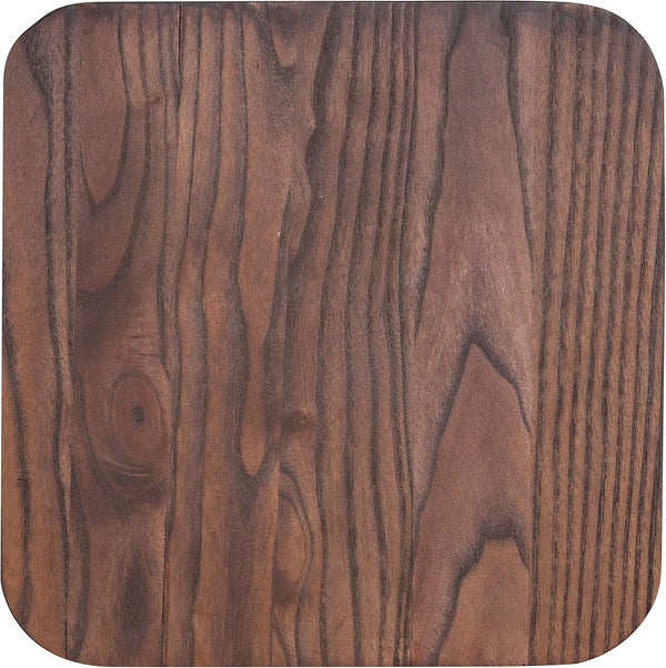 Flash Furniture Rustic Walnut Wood Seat for Colorful Metal Barstools (Pack of 1)