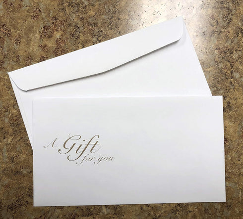 Blank Gift Certificates Set of 25, Pink Background with Free Matching Envelopes, Coupons for Small Business