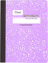 Mead Composition Book, 6 Pack of Cute Notebooks, College Ruled, Hard Cover, 100 sheets (200 Pages), Pastel Color