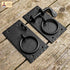 (271) Mystic Colonial Iron Gate Latch Black Flip Latches, Heavy Duty Cast Iron Drop Latch, for Old Farm Barn Shed