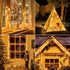 1200 59 8 LED FT Cluster Lights, Warm White Christmas Tree Lights Modes Timer Remote, Waterproof String Lights
