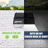 EL8570 1000 Wagan Lumens Outdoor LED Solar Wall Light Waterproof Motion Detected Light, Black