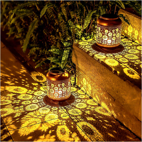 Sunflower Solar Lanterns Outdoor Waterproof Hanging Solar Lights Sunflower Gifts for Women/Men/Sunflower Lovers Gifts