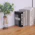 Clear Bookends for Heavy Books - 8pcs Acrylic Book Shelf Organizer for Desk, Plastic Heavy Duty Book Holders