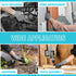 DURATECH Micro-Foam Nitrile Safety Work Gloves, 6 Pairs, Non-slip Dot Coated, Touchscreen