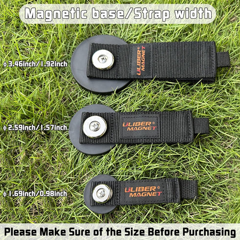 ULIBERMAGNET Strong Magnetic Storage Hooks,Heavy Duty Magnetic Garage Storage Tool Organizer,Extension Cord,Hose, Cable, Rope,Tools for Garage,Pick-up,RV and Workshop(2 Pack) by ULIBERMAGNET