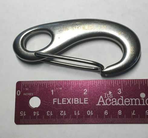 2 316 4" US Stainless Pieces Stainless Steel Spring Snap Lobster Claw Marine Grade
