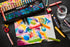 STABILO Multi-Talented Pencil Woody 3 in 1 ARTY - Pack of 18 Assorted Colors with Sharpener and Paint Brush