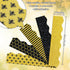 Whaline 69Ft Summer Glitter Bulletin Board Borders 5 Designs Yellow Black Bee Theme Decoration Trim Bee Bulletin Board Stickers for School Classroom Office Bee Party Decoration
