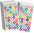 Youngever 1800 Pcs 0-99 Numbers Stickers, Stripe Design, Each Measures 1 inch Diameter for Office and Classroom