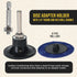 2 Inch 36 (25 Set) Dura-Gold Grinding Discs, Grit Disc with R-Type Roll Lock Adapter & Backing Pad - Quick Change