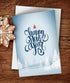 Happy New Year Cards by One Jade Lane, Winter White, 5x7, Set of 18 Holiday Cards & Envelopes
