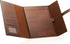 GALLAWAY LEATHER Padfolio Portfolio Folder, Slim Organizer for Letter Legal A4 Notebooks, Dark Chocolate