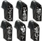 Haooryx Halloween Skeleton Coffin Bookmarks, 60Pcs Gothic Double-Sided Bookmarks with Black Tassels