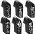 Haooryx Halloween Skeleton Coffin Bookmarks, 60Pcs Gothic Double-Sided Bookmarks with Black Tassels