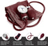 ASA TECHMED Manual Blood Pressure Monitor - Aneroid Sphygmomanometer Blood Pressure Cuff arm for Nurses Universal (Maroon) Standard