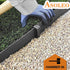 Garden Landscape Stakes 25 Pcs,10 Inch Lawn Edging Plastic Stakes for Outdoor Decorations,Edging & Terrace Board-Black by Asoleo