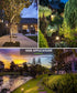 5W 3000K IP66 (2 Pack) L LOHAS LED Dusk to Dawn Outdoor Lighting, Auto On/Off Landscape Outdoor Spotlight, Waterproof