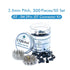 JST SM Connector 2.5 mm Pitch 2-Pin Male Plugs, Female Sockets, 50 Sets/300 Pieces T-Shaped Crimp Terminal Adapter.