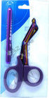 7.25" (A2ZSCILAB) Heavy Duty Reusable Penlight + Nurse Doctor Medical Paramedic Trauma Utility Tactical Shears Scissors