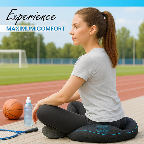 K.jots Tailbone Donut Seat Cushion - High Density Memory Foam, Hemorrhoid Relief & Relief, Sciatica, Postpartum