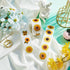 Zonon 500 Pcs Sunflower Stickers, 1.5 Inch Self Adhesive Summer Flowers Decorative Label Stickers for Crafts and Gifts