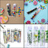 16 PCS Clear Plastic Test Tubes with Caps (50 ml) - 1.09×4.30 Inches for Candy, Beads, Powder Storage