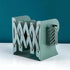 Metal Iron Adjustable Book Ends, Heavy Duty Book Holder, Nonskid Desktop Book Organizer for Binder Holder (Green)