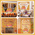 Fall Bulletin Board Decorations Set - Religious Pumpkin Sunflower Cutouts for Thanksgiving School Decor