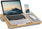 LAPGEAR Home Office Lap Desk with Device Ledge, Mouse Pad, and Phone Holder - Oak Woodgrain, Fits up to 15.6 Inch