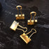 Gold Mini Binder Clips 3/5" / 0.6-inch / 15-mm (40-Count)