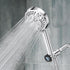 IPX7 JDO Shower Head Holder for Shower Head, Mount Bracket with LED Display Shower Thermometer, Waterproof Shower Head