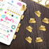 Outus 24 Pieces Monthly Adhesive Tabs for Planner, Decorative Stickers for Office Planners and Journal (Gold)