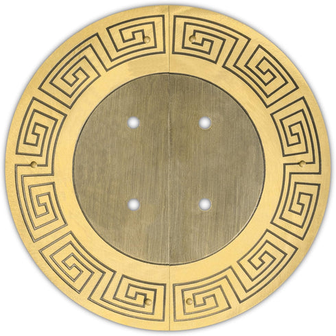 Hardware Philosophy Tibetan Brass Cabinet Face Plate Set, 5.5 Inches - Architectural, Interior Design Hardware